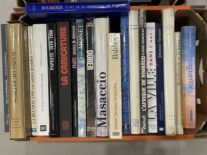 Deux cartons de livres d'art.