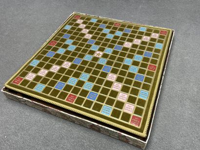 Scrabble de luxe en velours. Années 1970