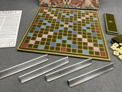 Scrabble de luxe en velours. Années 1970