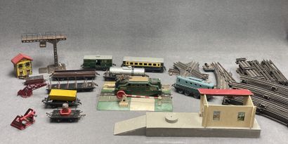 Train électrique HORNBY en tôle lithographie...