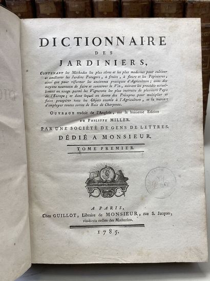 MILLER, Philippe & CHAZELLES, M. de. - Dictionnaire...