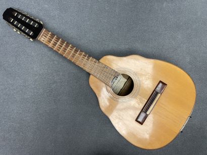 Guitare à douze cordes. 
Portant l'étiquette...