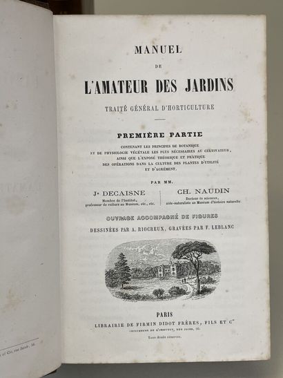 DECAISNE, Joseph & NAUDIN, Charles. - Manuel...