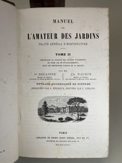 DECAISNE, Joseph & NAUDIN, Charles. - Manuel...