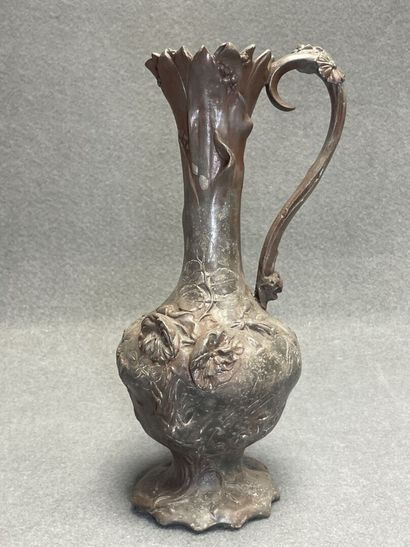 Deux pichets et deux chopes en étain ARt...