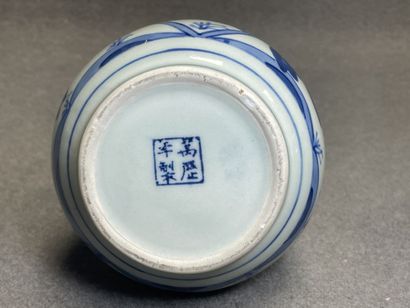 Paire de vases en porcelaine de Chine. 
H....