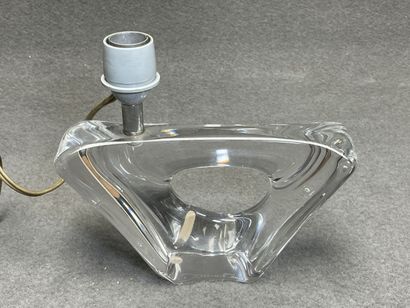Daum France. 
Pied de lampe en cristal. 
H....