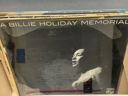 Carton de vinyles 33 tours. 
Jazz dont Louis...
