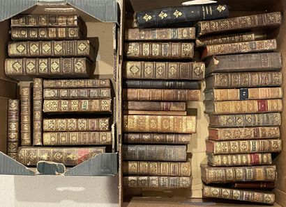 Deux cartons de livres reliés XVIII°
Inc...