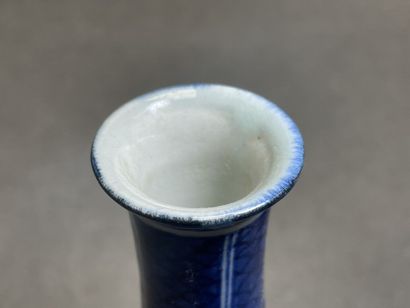 Paire de vases en porcelaine de Chine. 
H....