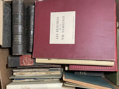 Trois cartons de livres reliés: instruction...