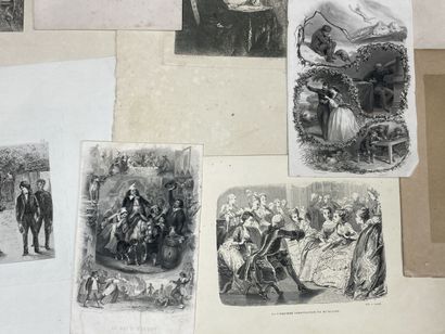 Lot de gravures.