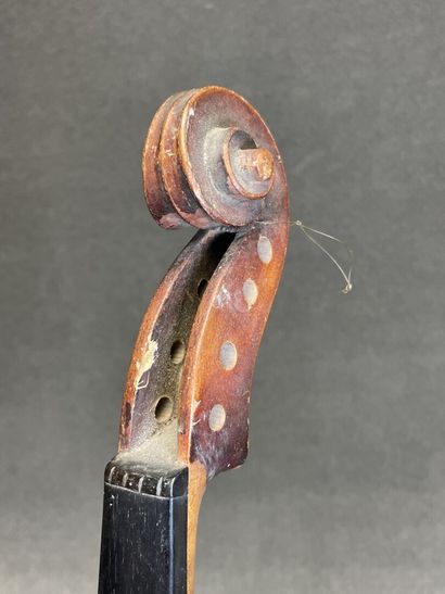 Violon. 
Sans étiquette. 
Longueur caisse:...