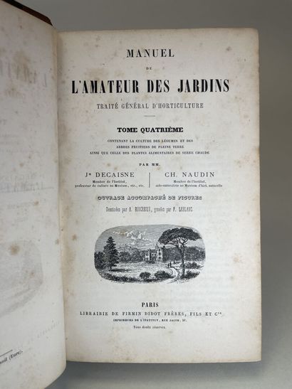 DECAISNE, Joseph & NAUDIN, Charles. - Manuel...