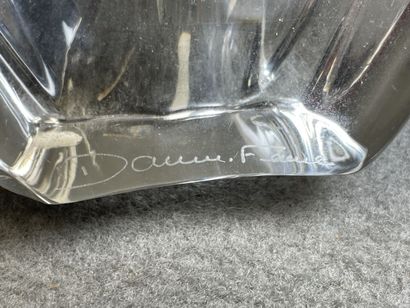 Daum France. 
Pied de lampe en cristal. 
H....