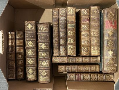 Deux cartons de livres reliés XVIII°
Inc...