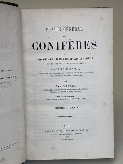 CARRIERE, (Elie-Abel). - Traité général des...