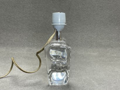 Daum France. 
Pied de lampe en cristal. 
H....