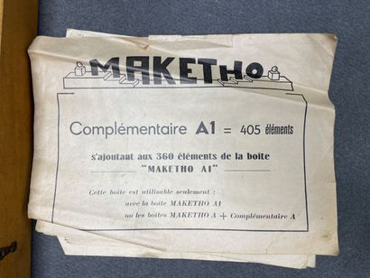 Société GILMAU : 
Boite de construction MAKETHO....