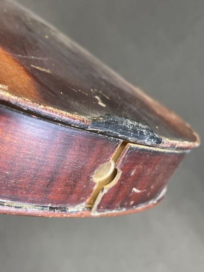 Violon. 
Sans étiquette. 
Longueur caisse:...