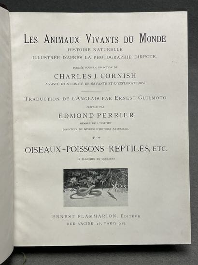 J. Cornish. 
les animaux vivants du monde....