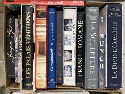 Deux cartons de livres d'art