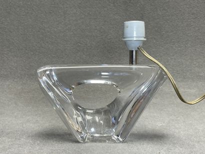 Daum France. 
Pied de lampe en cristal. 
H....