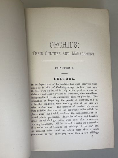 WATSON, W & BEAN, W. - Orchids : their culture...