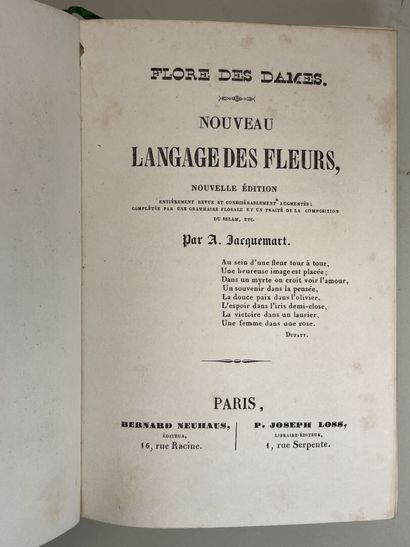 JACQUEMART, Albert. - Flore des Dames. Nouveau...