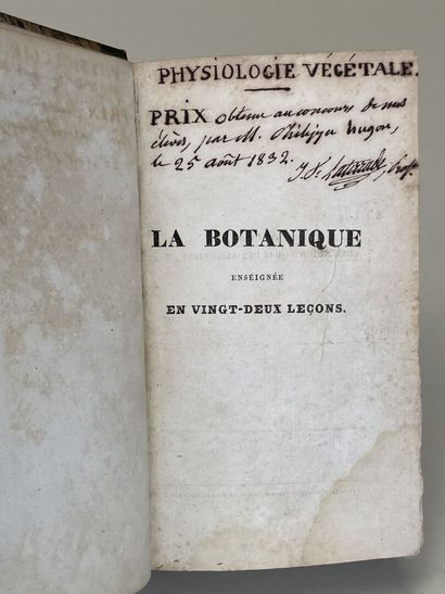 DEMERSON, Jean-Louis. - La Botanique enseignée...