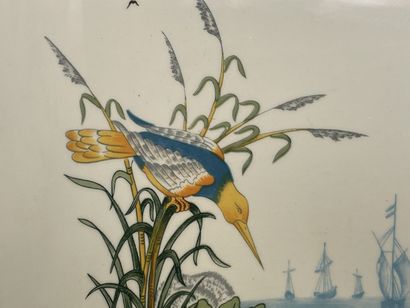 Gien 
Coupe creuse en faience modèle Magellan....