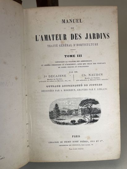 DECAISNE, Joseph & NAUDIN, Charles. - Manuel...