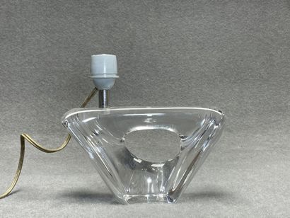 Daum France. 
Pied de lampe en cristal. 
H....