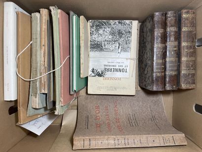 Carton de livres sur l'YOnne: Sens, Tonnerre...