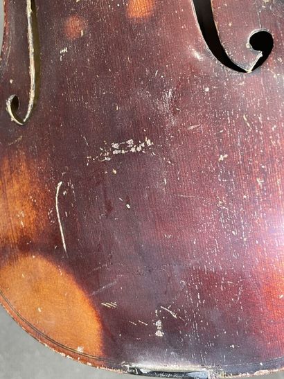 Violon. 
Sans étiquette. 
Longueur caisse:...