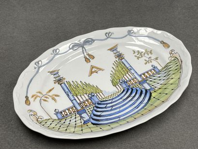 FRANC- MACONNERIE: Plat ovale et petit vide...