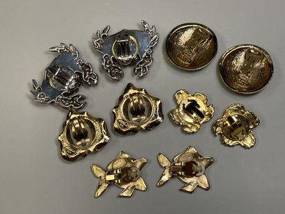 Collection de 5 paires de clips d'oreille...