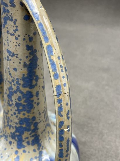 FIVES LILLE: Garniture de cheminée en grès...