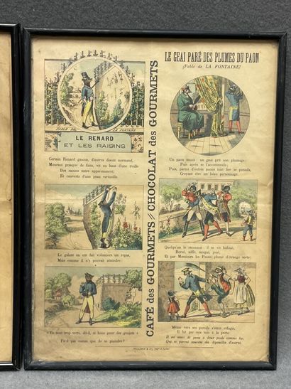 Six publicités des chocolat des gourmets....