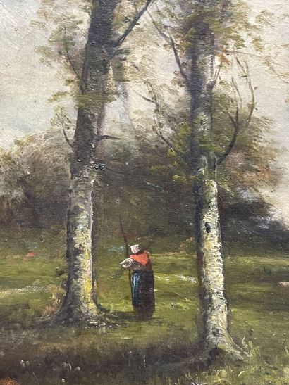 Paul ARMANDI ( XIX°)
Paysage animé.
huile...