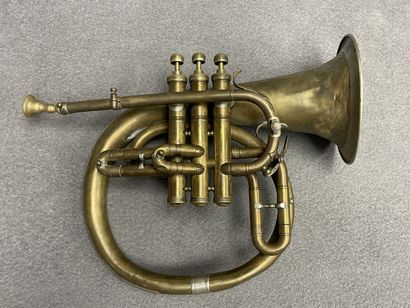 Cornet à trois pistons Cornopean. Instrument...