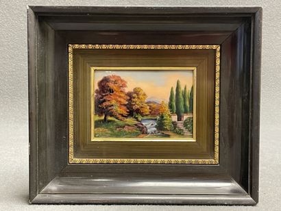 Jean BETOURNE à Limoges.
Paysage
Plaque en...