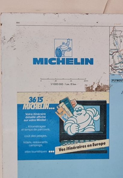 Carte routière Michelin en tôle sérigraphiée
H:...