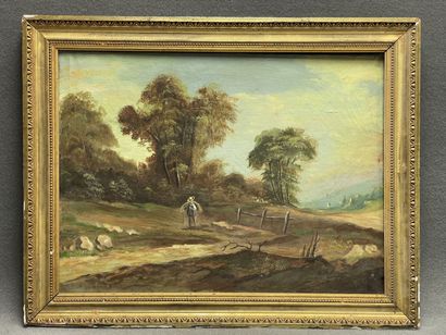 Ecole française vers 1900
Paysage
huile sur...