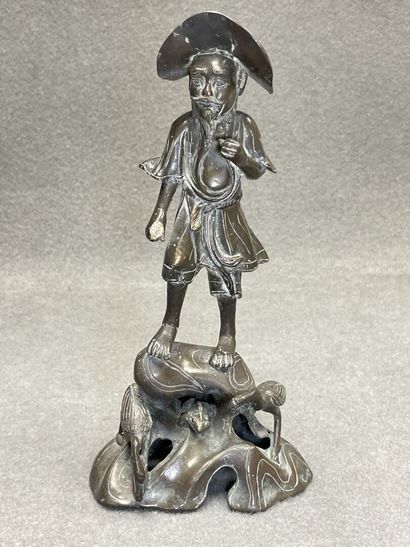 ASIE vers 1900:
Brule-parfum en bronze surmonté...