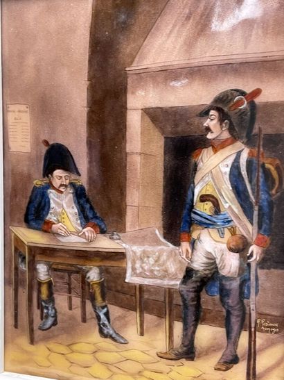 R. RESTOUEIX à Limoges. 
Soldats de la première...