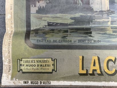 Hugo D'ALÉSI (1849-1906)
Lac Leman. 
Affiche...