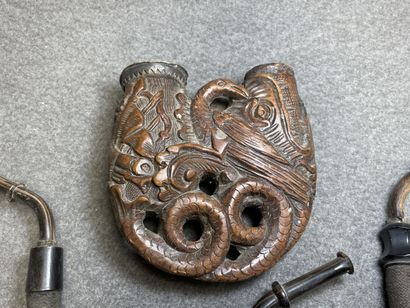 Collections de pipes en bois et écume de...