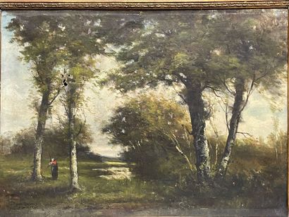 Paul ARMANDI ( XIX°)
Paysage animé.
huile...
