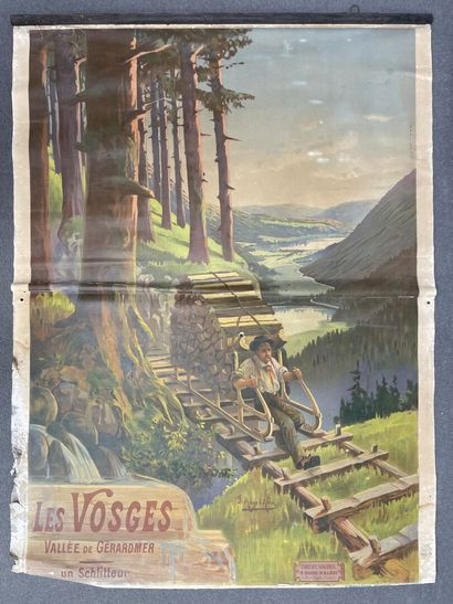 Hugo D'ALÉSI (1849-1906)
Les Vosges
Vallée...